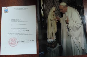 SANTUARIO-La reliquia del Papa San Juan Pablo II
