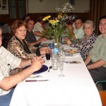 Asistentes a la cena ofrecida por la Asociación Cultural Nuevejuliense.