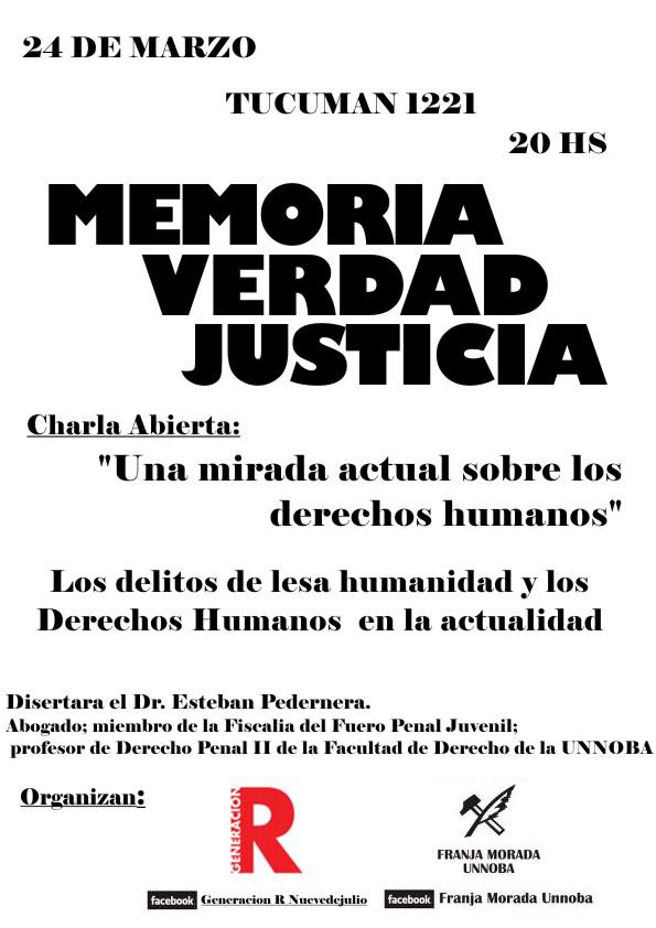 “Una mirada actual sobre los derechos humanos”