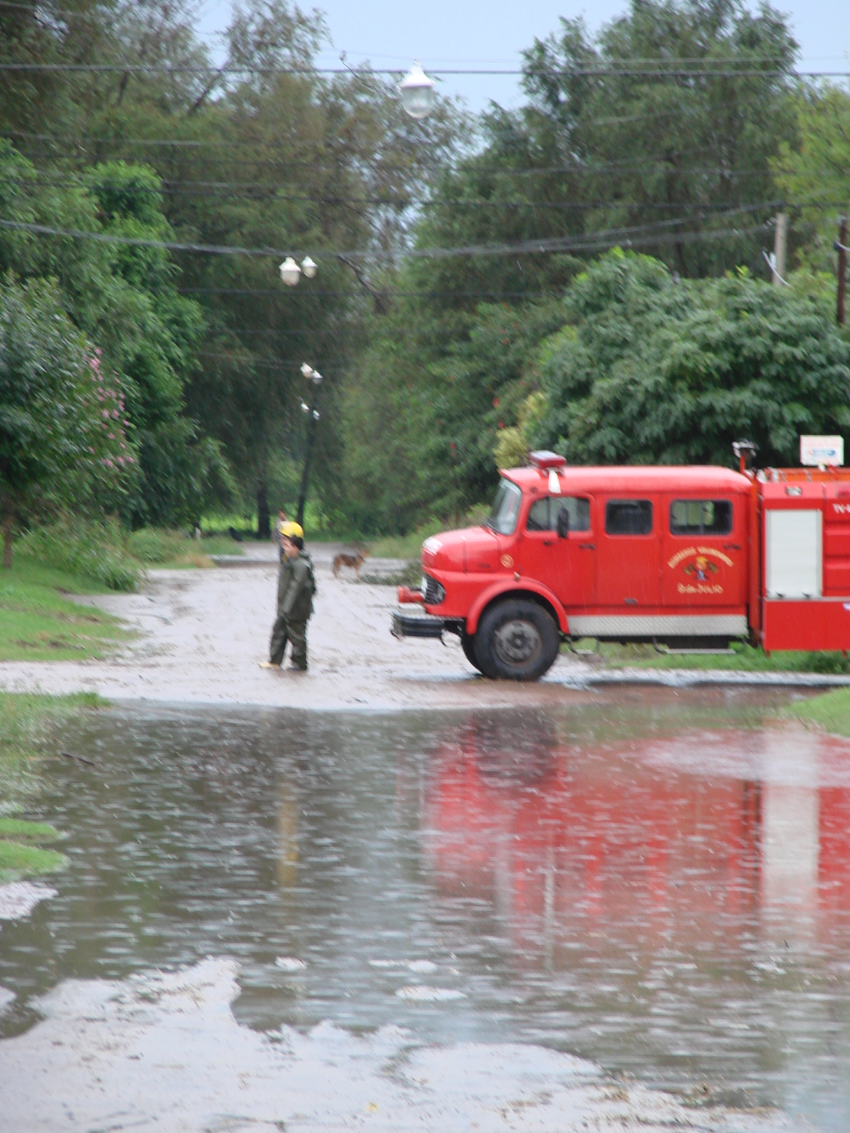 La lluvia provocó anegamiento en varios sectores de la Ciudad