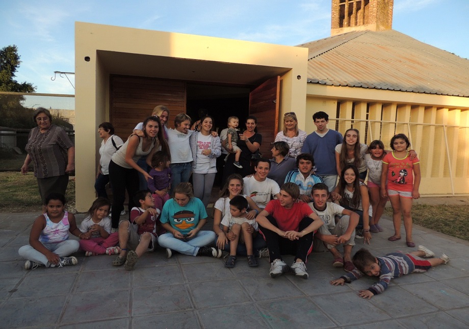 Alumnos del Colegio Marianista San Agustín realizaron actividades de Misión en la Capilla San Cayetano del Barrio Diamantina