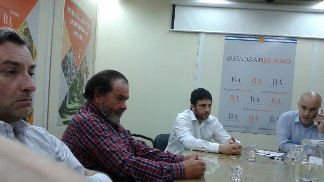 Alfredo Iraeta y Fernando Matos durante la reunion en el MAA