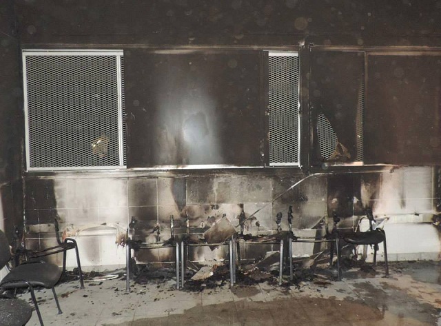 Incendio en la Escuela Nº 8: daños considerables en un aula