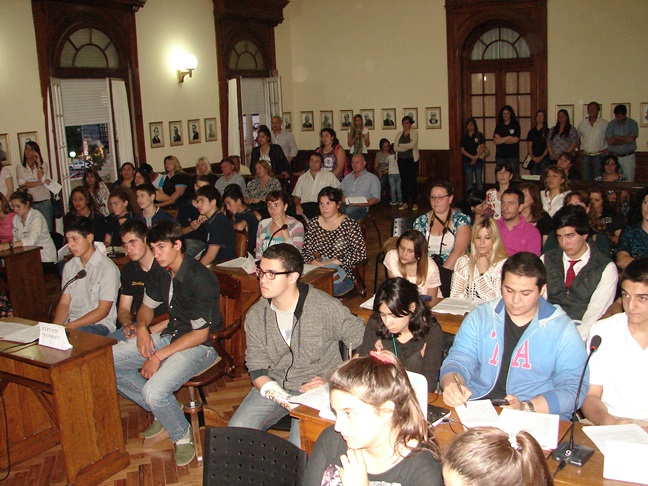 Ayer se realizó la Sesión Estudiantil
