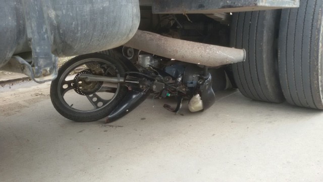 Grave accidente: motociclista herido de gravedad