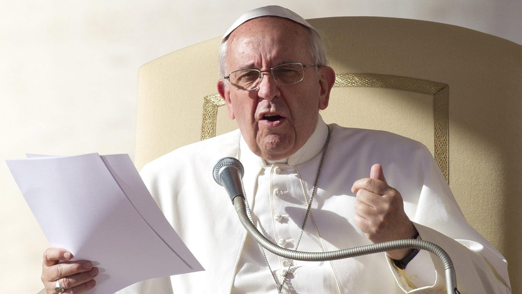 VAT10 CIUDAD DEL VATICANO (VATICANO) 06/11/2013.- El papa Francisco preside la audiencia general de los miércoles en la plaza de San Pedro del Vaticano, hoy, miércoles 6 de noviembre de 2013. EFE/Claudio Peri