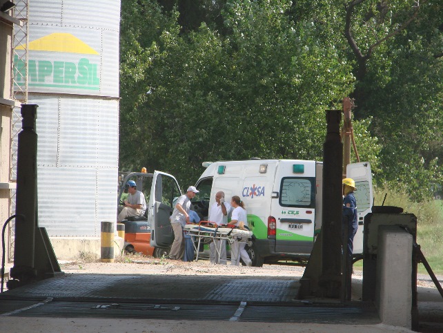 Rescate exitoso en un silo, tras cuatro horas de labor