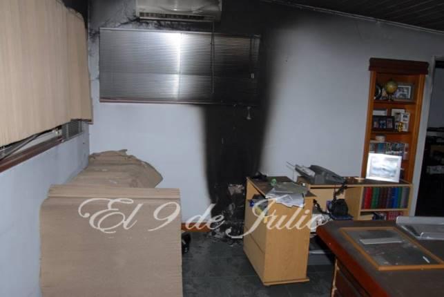 Principio de incendio en una vivienda