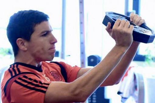 ‘Nacho’ Fernández no se entrenó y está en duda para jugar frente a Independiente