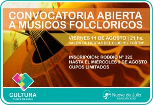 Convocatoria Folclore