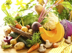 Still life with autumn vegetables