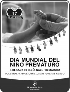 DIA MUNDIAL DEL PREMATURO UN CUARTO