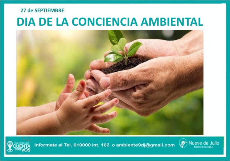 27 de septiembre Día de la Conciencia Ambiental. Cronograma de Actividades
