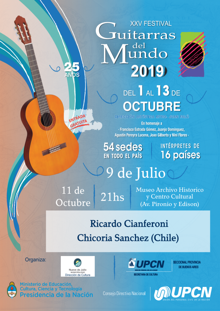 Este viernes 11 se presentan «Guitarras del Mundo»