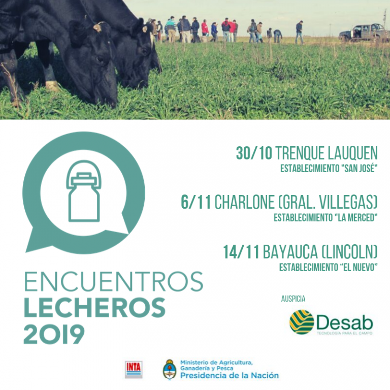 INTA: Los Encuentros Lecheros 2019 llegan al noroeste bonaerense