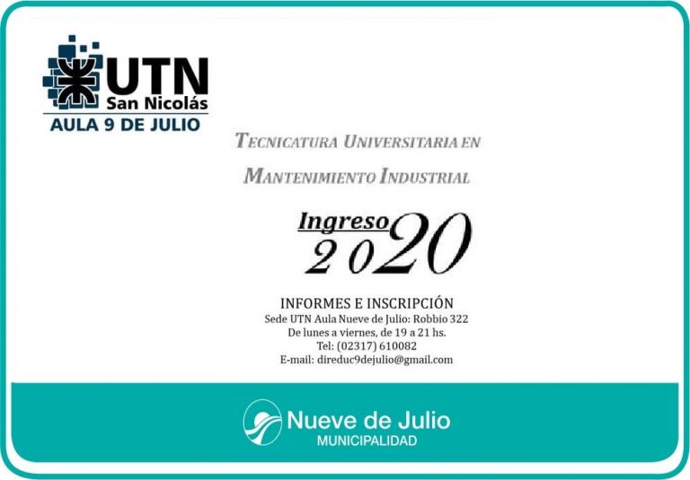 Tecnicatura Universitaria en Mantenimiento Industrial