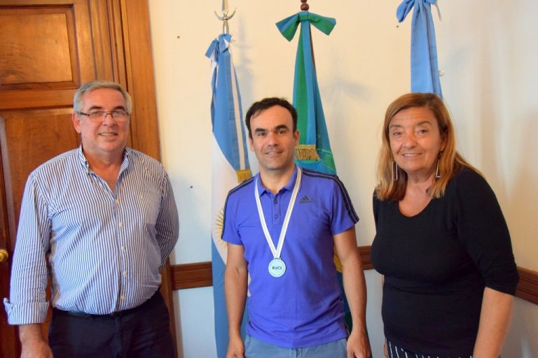 Leandro López fue recibido por autoridades municipales