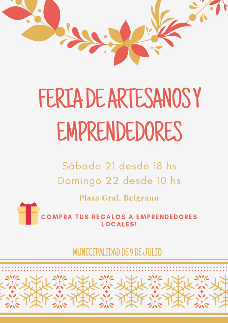 Feria de artesanos y emprendedores