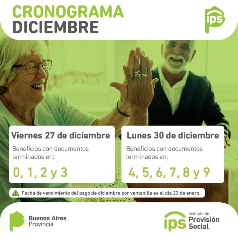 IPS: cobran jubilados desde mañana