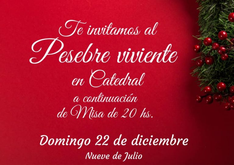 Este domingo en Catedral se realizará el Pesebre Viviente