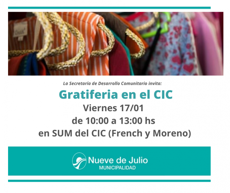 Feria de Ropa gratuita en el CIC