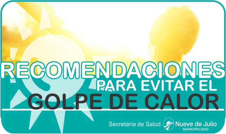 Recomendaciones para evitar el Golpe de Calor