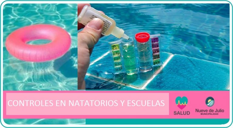 Controles en natatorios y escuelas
