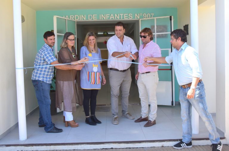 Barroso encabezó la reinauguración del Jardín nº 907 de Patricios