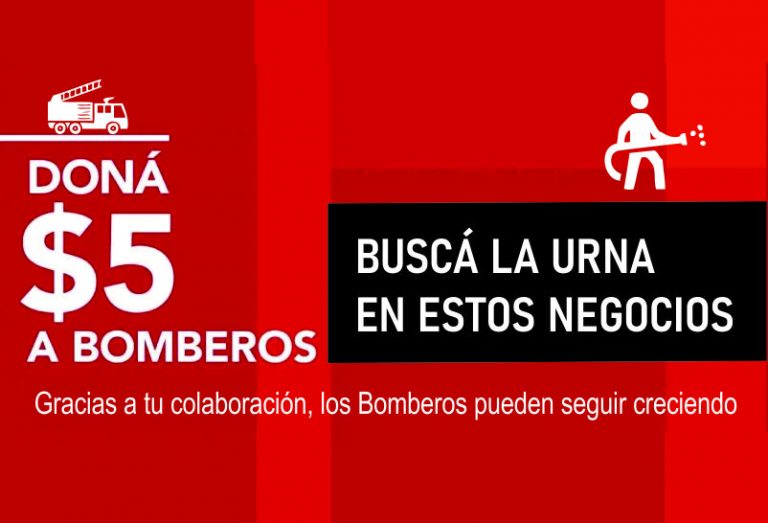Los billetes de $ 5 se pueden donar a Bomberos Voluntarios