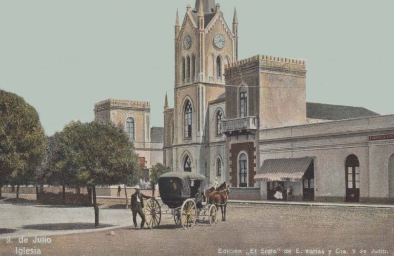 Los cocheros y los carruajes de alquiler en 9 de Julio