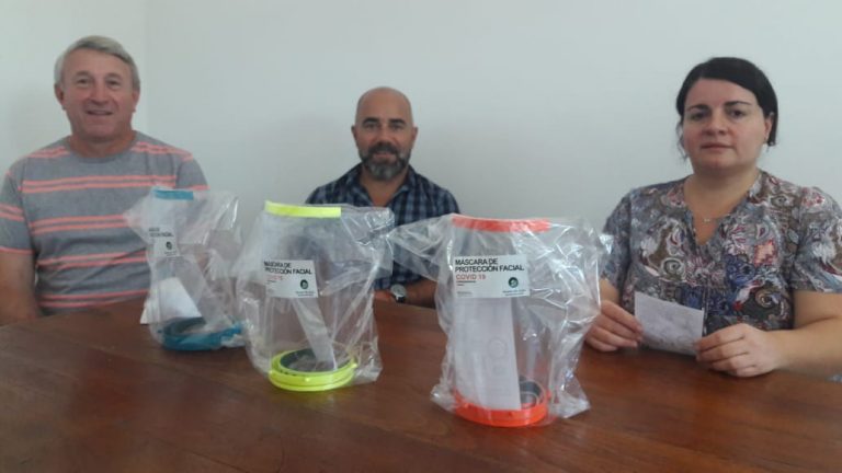 Fueron entregadas las primeras 100 máscaras faciales