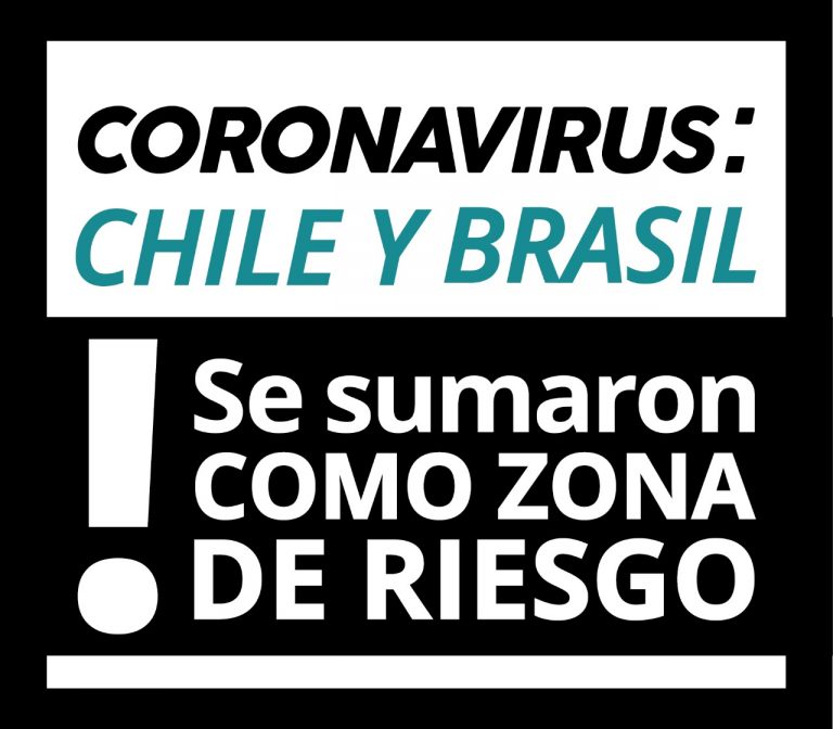 Brasil y Chile se sumaron a la zona de riesgo
