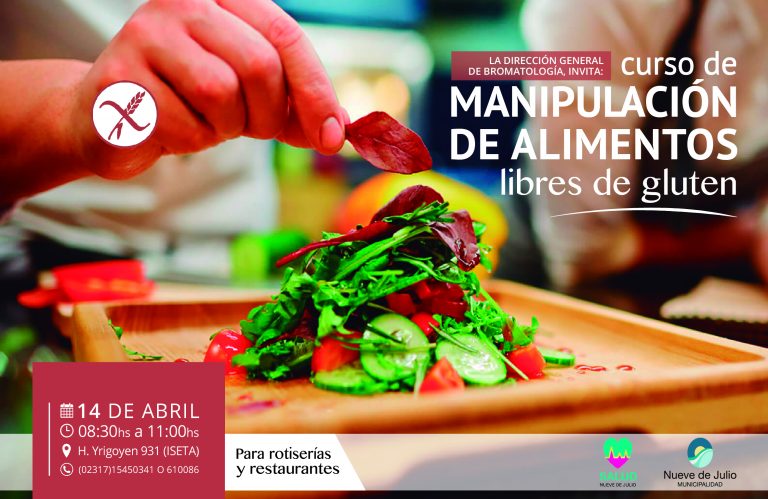 Curso de Manipulación de alimentos libres de gluten