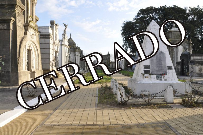 El Cementerio también está cerrado para visitas