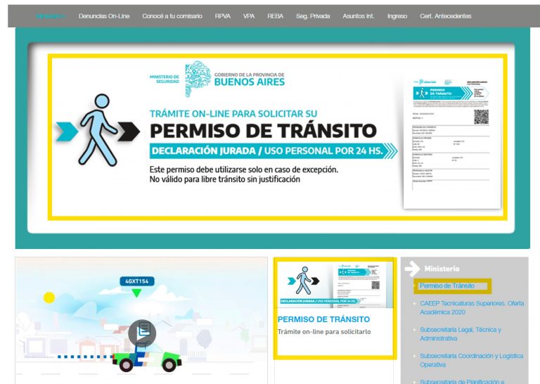 El permiso para circular lo otorga el Ministerio de Seguridad