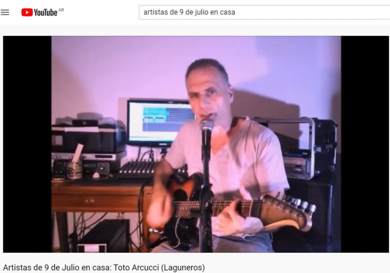 En cuarentena: «Artistas de 9 de Julio en Casa»