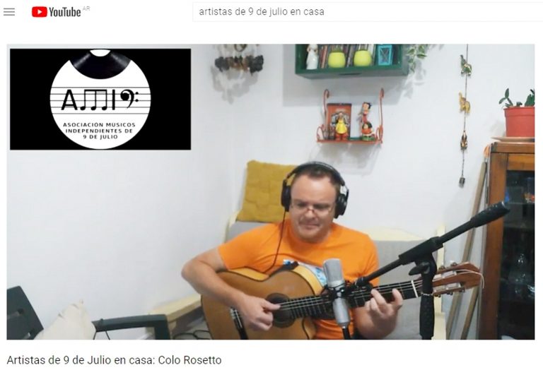 Programa especial «Artistas de 9 de Julio en Casa»