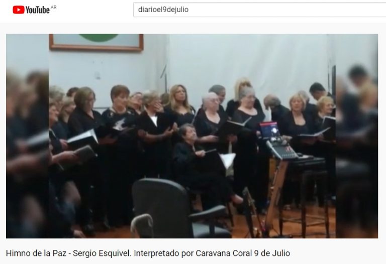 La Caravana Coral comparte «El Himno de la paz»