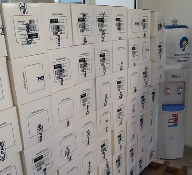 Se entregaron 402 Aerocámaras al Comité de Crisis