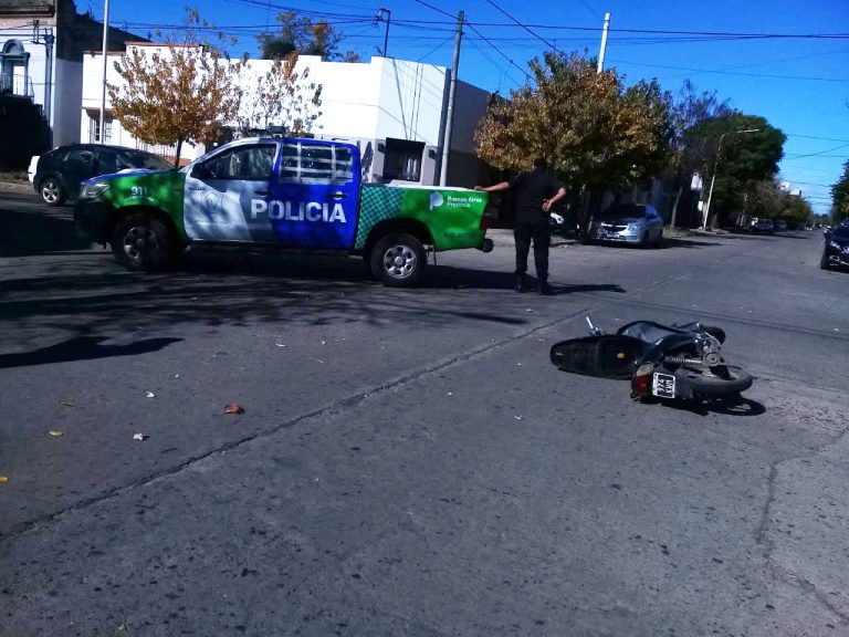 Accidentes de tránsito: motociclistas lesionados