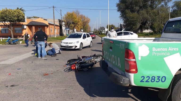 Nuevo accidente de tránsito: una motociclista lesionada