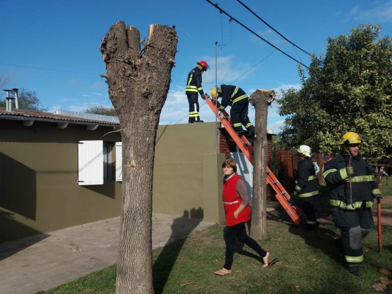 Principio de incendio en una vivienda