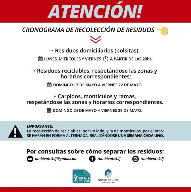 Esta semana es el turno de los reciclables