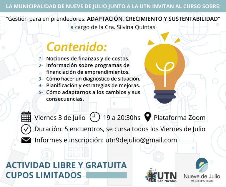 Curso para Gestión de emprendedores, por Zoom