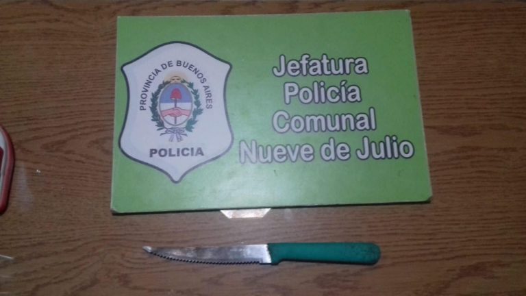 Un hombre lesionó a su ex pareja con un cuchillo