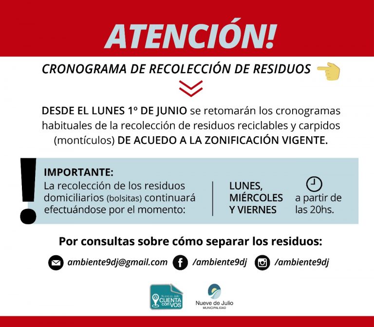 Se recolectan normalmente reciclables y carpidos