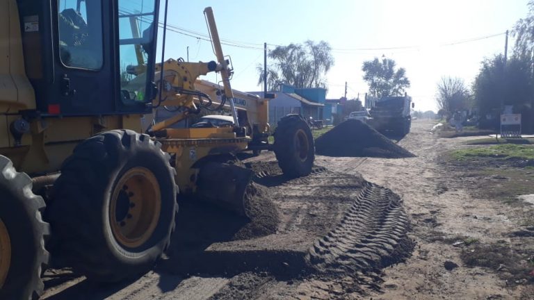 Estabilizado con piedra en calles de Ciudad Nueva