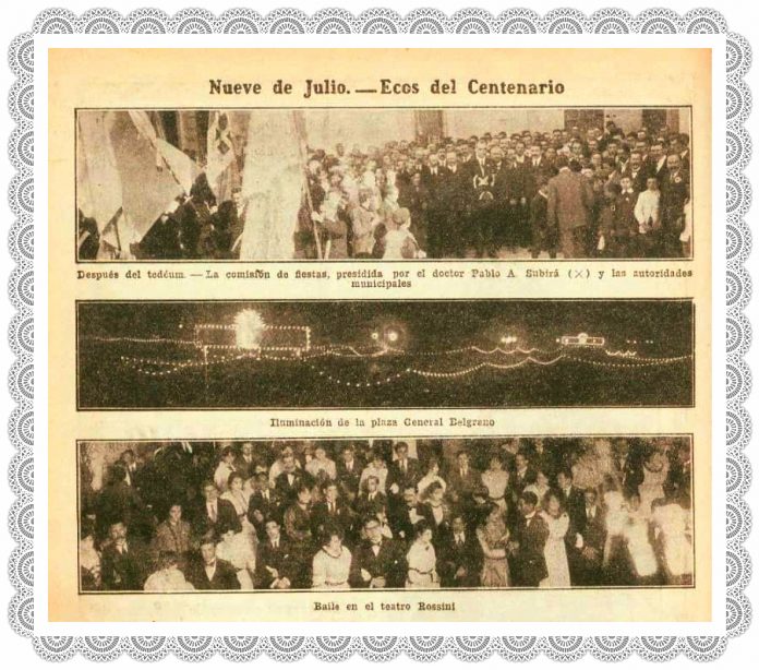 La celebración del Centenario de la Independencia en 9 de Julio ...