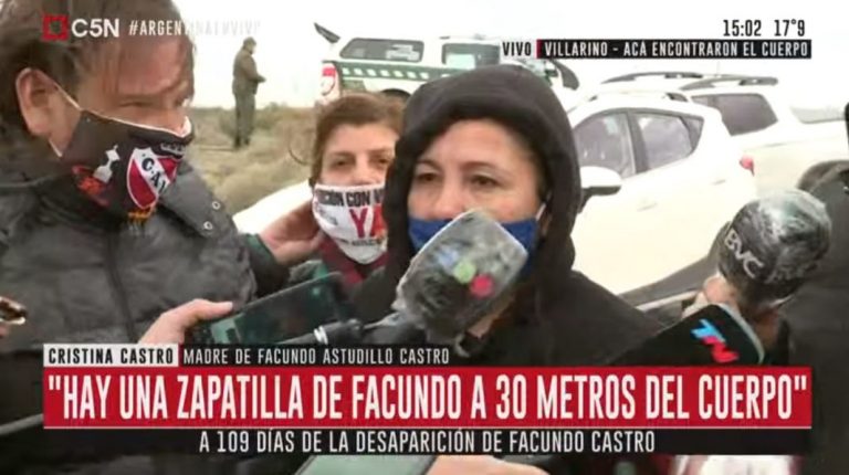 Cristina Castro cree que los restos hallados son los de Facundo