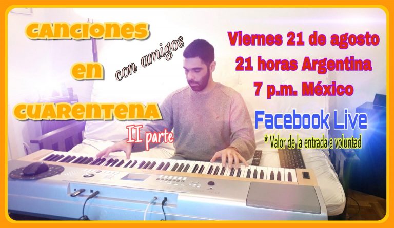 Segundo concierto de Javier Soaje por Facebook